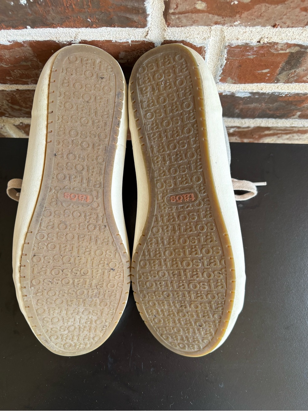 Taos Star Burst Comfort Canvas Sneakers Washed Gray Size 10 Wide FLAWED - Picture 11 of 14
